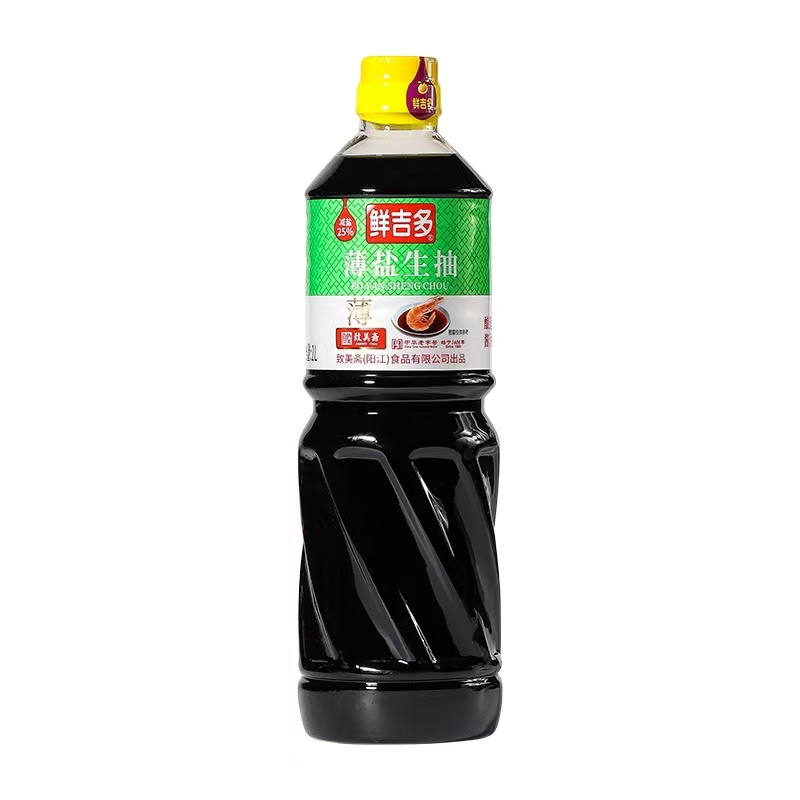 鲜吉多薄盐生抽1L