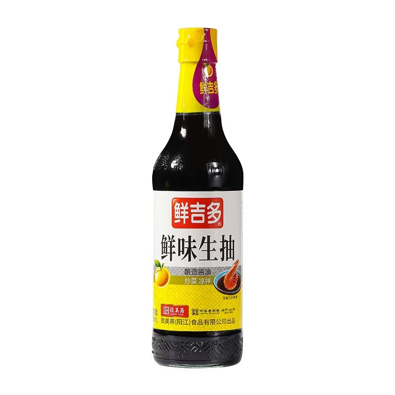 鲜吉多鲜味生抽500ml