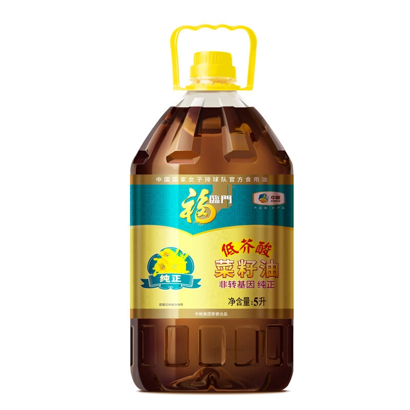 【中粮 福临门】低芥酸纯正菜籽油  5L