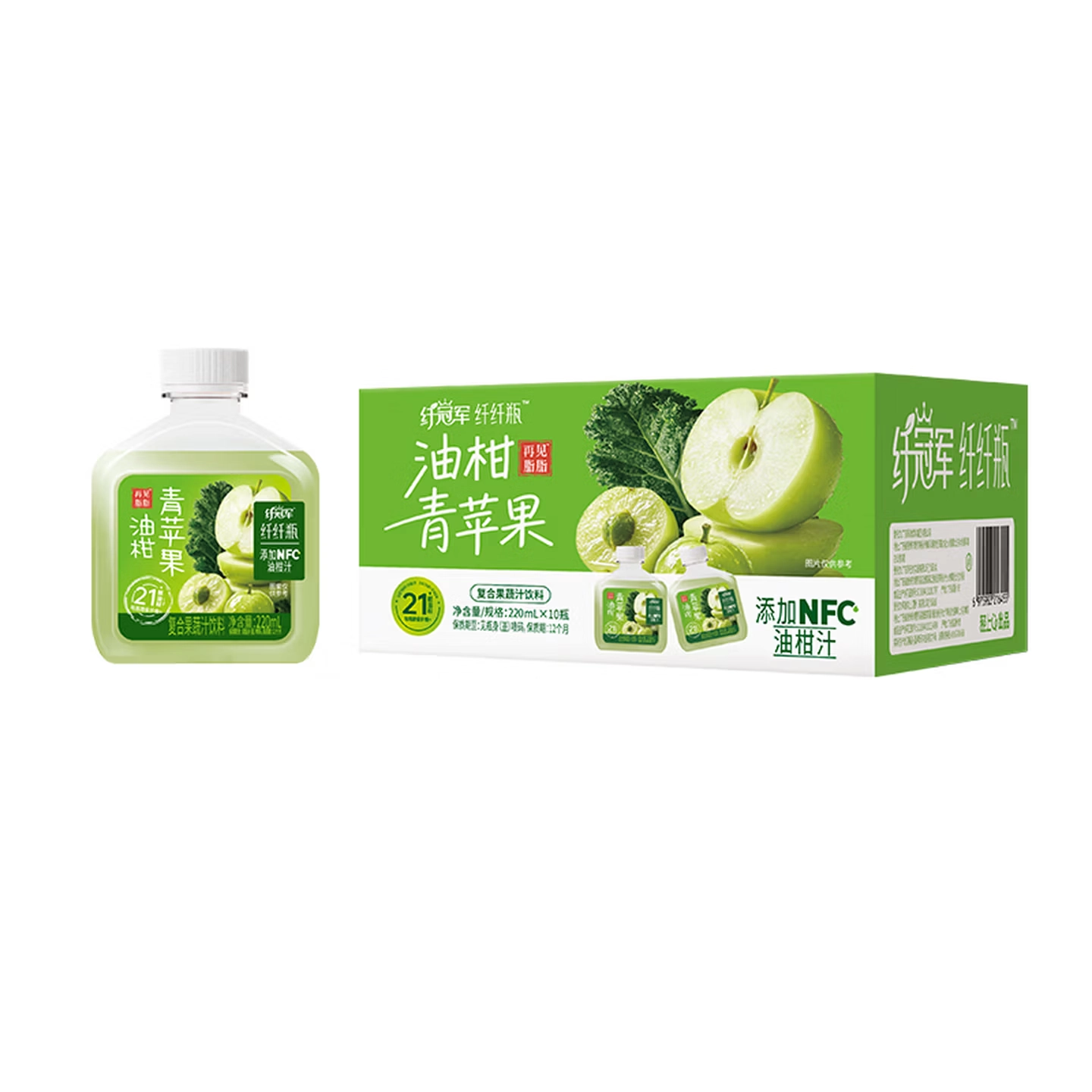 油柑汁青苹果果蔬汁  220ml*10瓶
