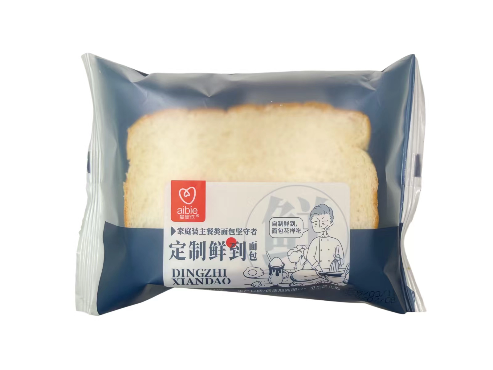 【爱彼依】定制鲜到吐司  50g*100包/箱
